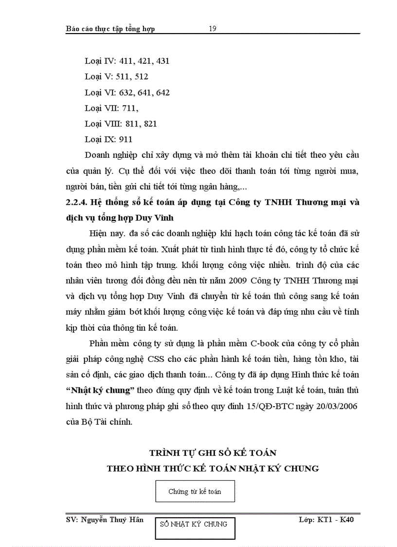 image for page Đặc điểm tổ chức hạch toán kế toán của Công ty TNHH Thương mại và dịch vụ tổng hợp Duy Vinh 1