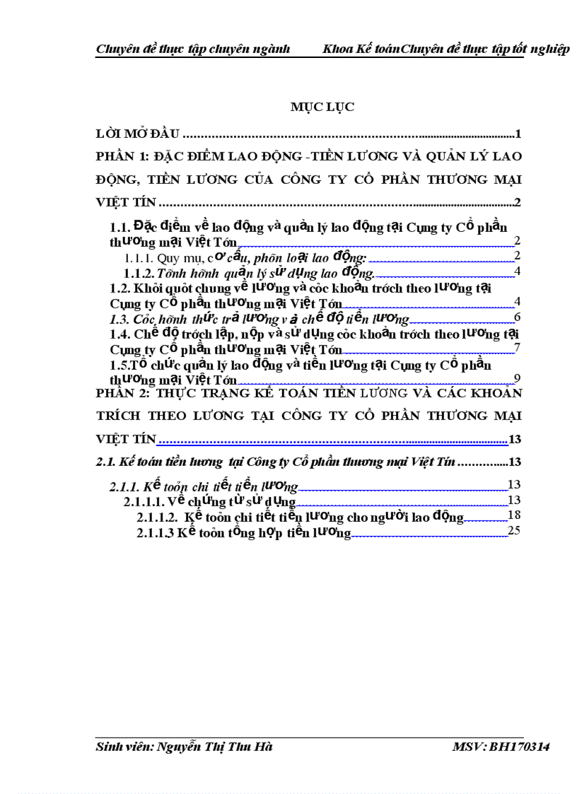 image for page Hoàn thiện kế toán tài lương và các khoản trích theo lương tại Công ty Cổ phần thương mại Việt Tín 1
