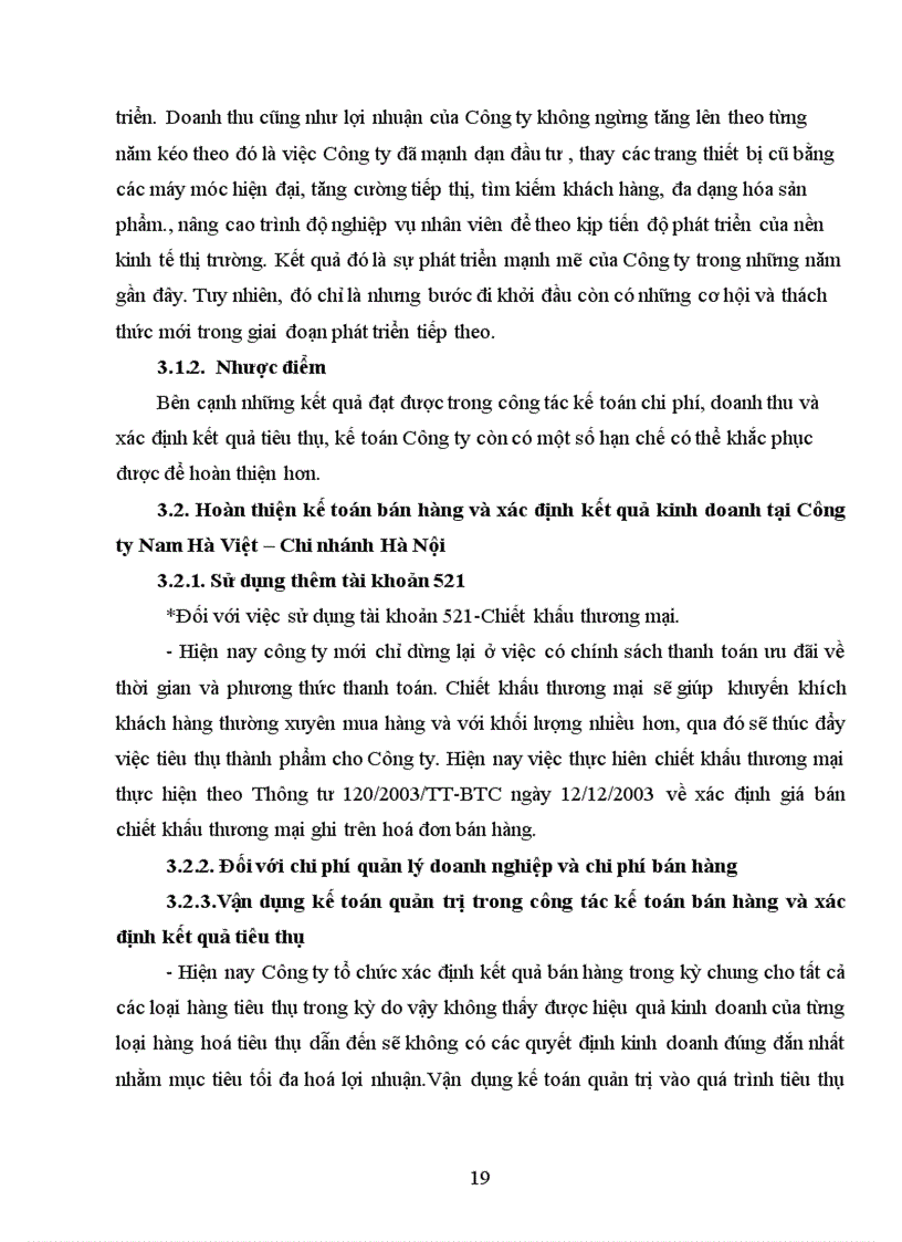 image for page Hoàn thiện kế toán bán hàng và xác định kết quả kinh doanh tại Công ty Nam Hà Việt Chi nhánh Hà Nội