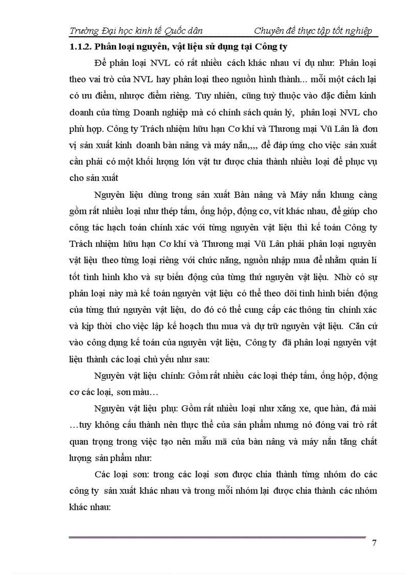 image for page Hoàn thiện kế toán nguyên vật liệu tại Công ty TNHH Cơ khí và Thương mại Vũ Lân 1