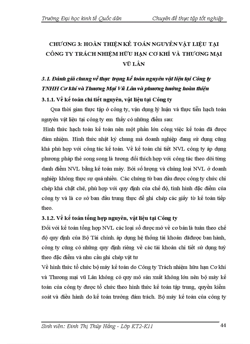 image for page Hoàn thiện kế toán nguyên vật liệu tại Công ty TNHH Cơ khí và Thương mại Vũ Lân 1