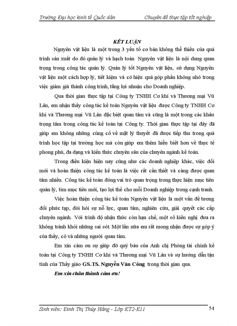 image for page Hoàn thiện kế toán nguyên vật liệu tại Công ty TNHH Cơ khí và Thương mại Vũ Lân 1