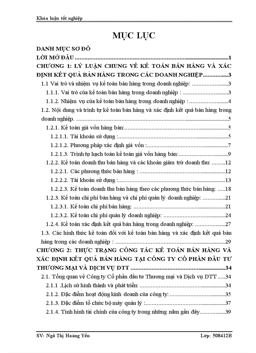 image for page Hoàn thiện kế toán bán hàng và xác định kết quả bán hàng tại Công ty Cổ phần đầu tư Thương mại và Dịch vụ DTT