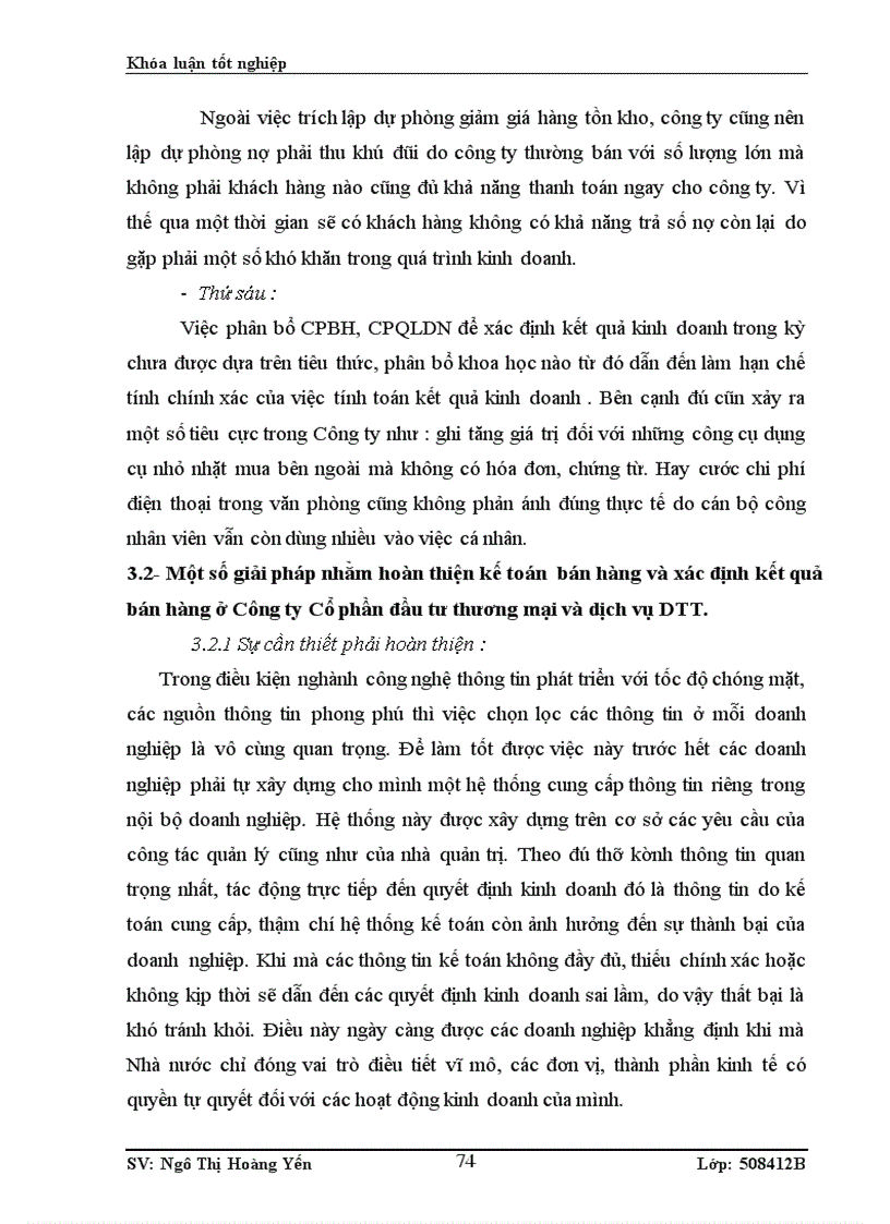 image for page Hoàn thiện kế toán bán hàng và xác định kết quả bán hàng tại Công ty Cổ phần đầu tư Thương mại và Dịch vụ DTT