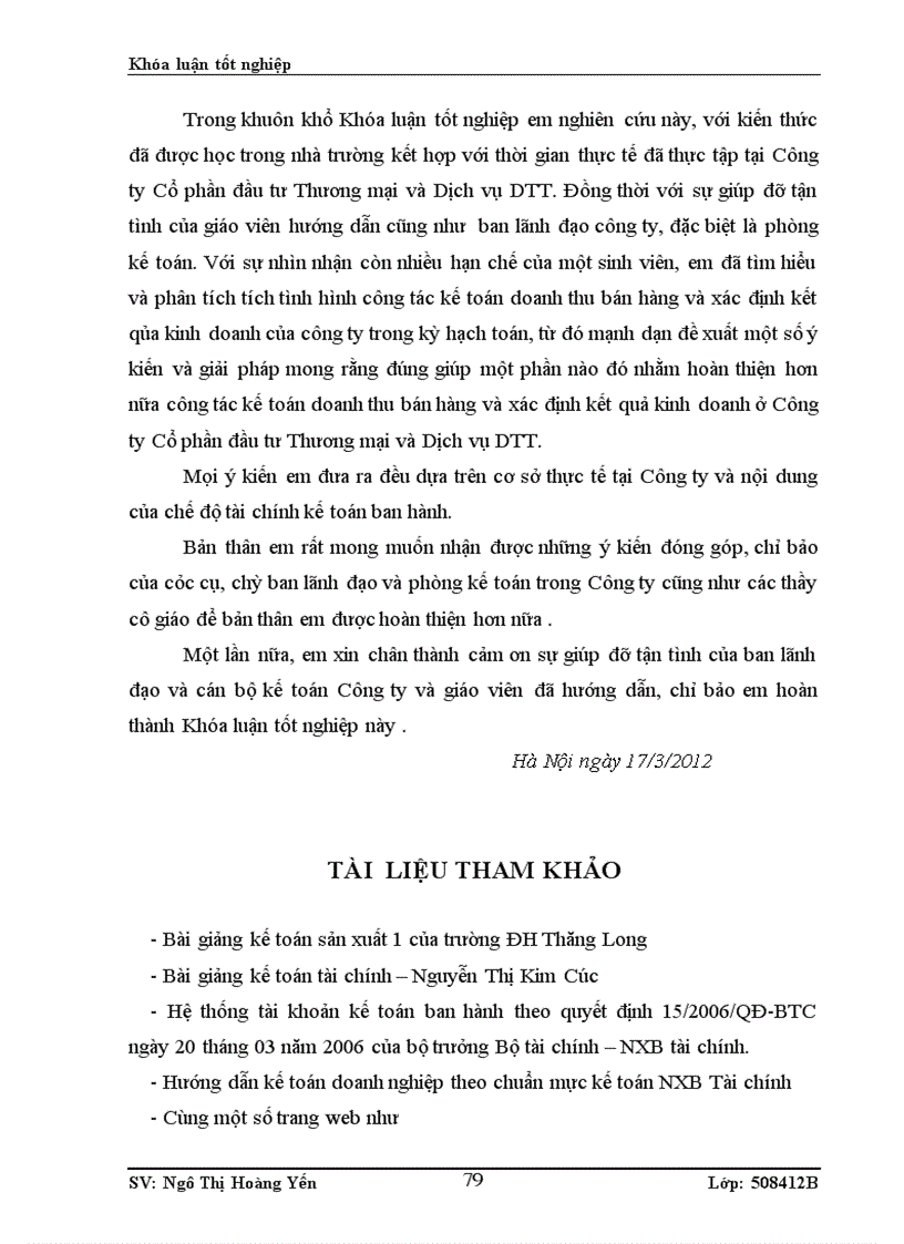 image for page Hoàn thiện kế toán bán hàng và xác định kết quả bán hàng tại Công ty Cổ phần đầu tư Thương mại và Dịch vụ DTT