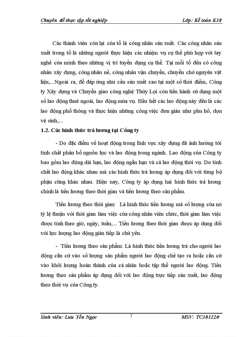 image for page Hoàn thiện kế toán tiền lương và các khoản trích theo lương tại Công ty Xây dựng và Chuyển giao Công nghệ Thủy lợi 1
