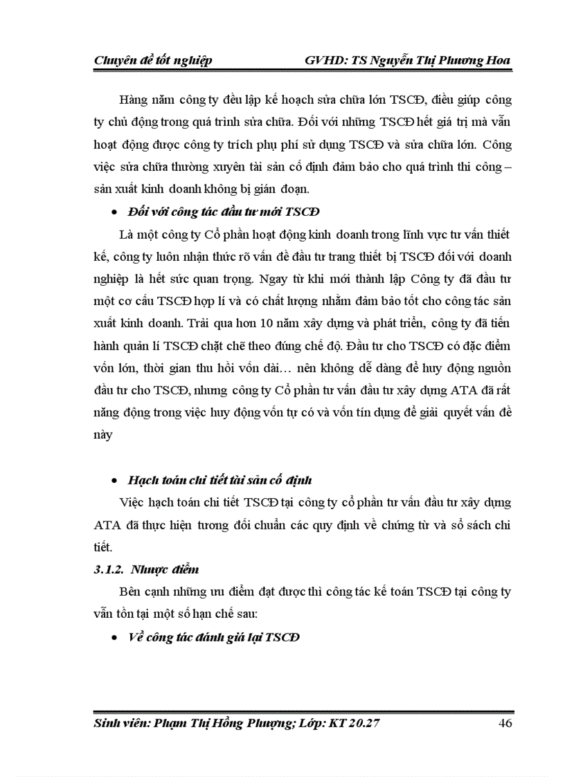 image for page Hoàn thiện kế toán tài sản cố định hữu hình tại công ty cổ phần tư vấn đầu tư xây dựng ATA