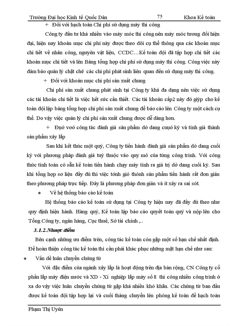 image for page Hoàn thiện kế toán chi phí sản xuất và tính giá thành sản phẩm tại chi nhánh Cty CP Lắp Máy Điện Nước và XD XN Xây lắp số 8