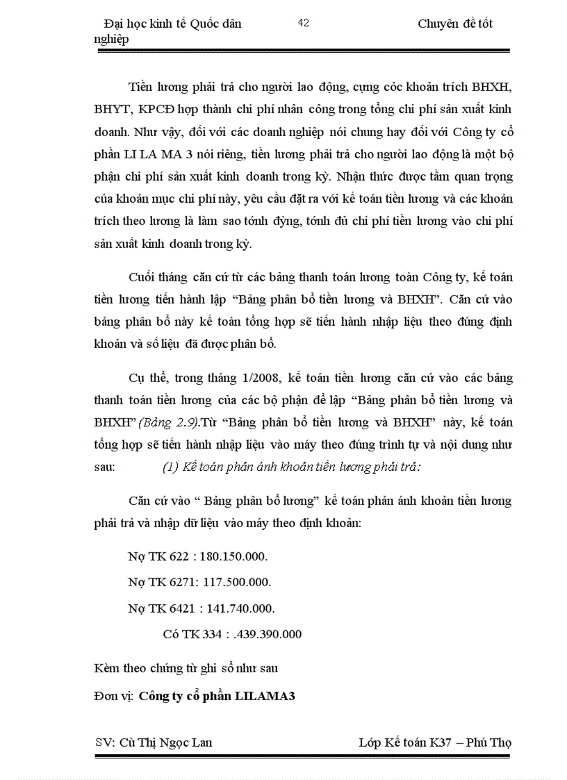 image for page Hoàn thiện công tác kế toán tiền lương và các khoản trích theo lương tại công ty cổ phần LILAMA 3