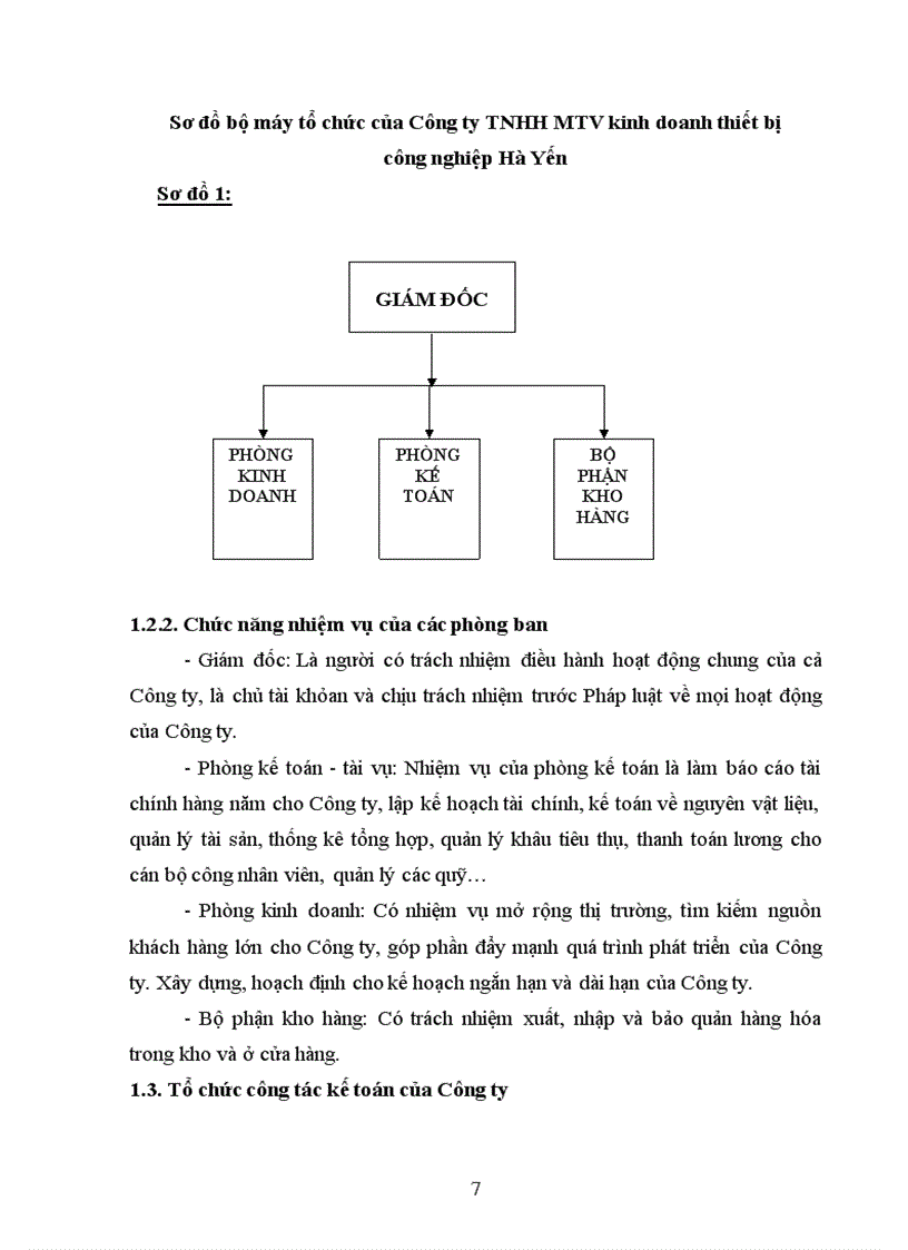 image for page Tổ chức công tác kế toán bán hàng và xác định kết quả bán hàng tại Công ty TNHH MTV kinh doanh thiết bị công nghiệp Hà Yến