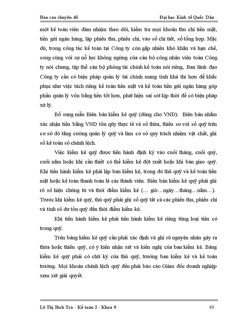 image for page Hoàn thiện kế toán vốn bằng tiền tại Công ty Cổ phần Vật liệu Xây dựng SECOIN Hà Tây