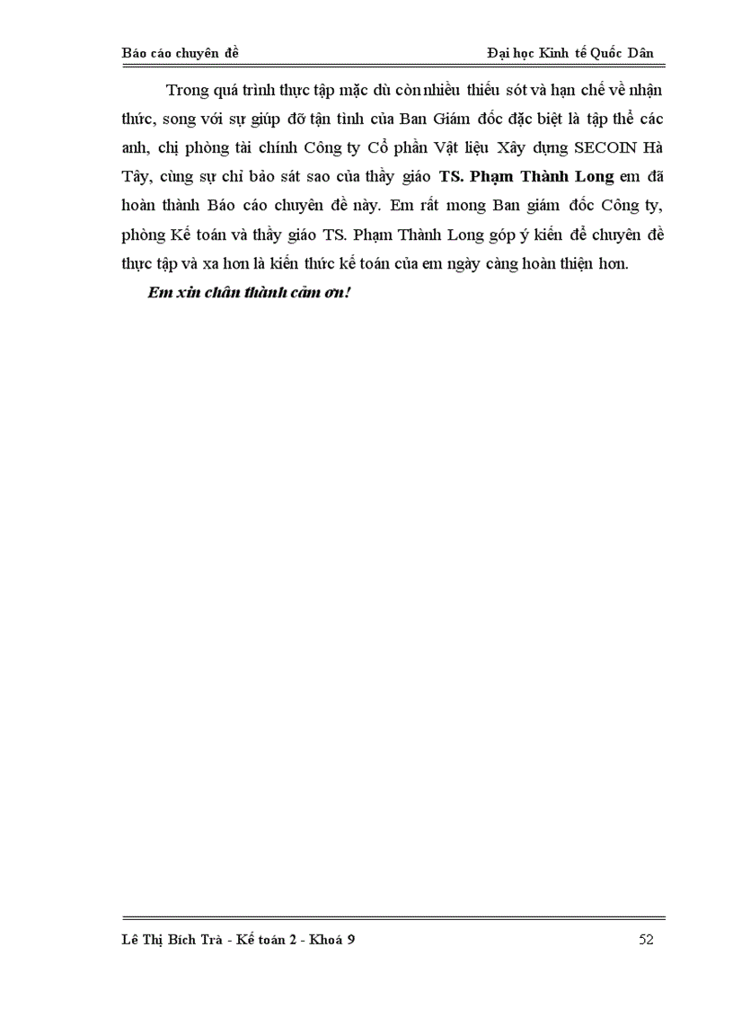 image for page Hoàn thiện kế toán vốn bằng tiền tại Công ty Cổ phần Vật liệu Xây dựng SECOIN Hà Tây