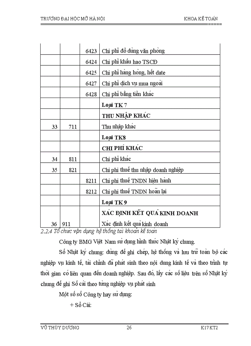 image for page Tổ chức bộ máy kế toán và hệ thống kế toán tại công ty tnhh bmg VIỆT NAM