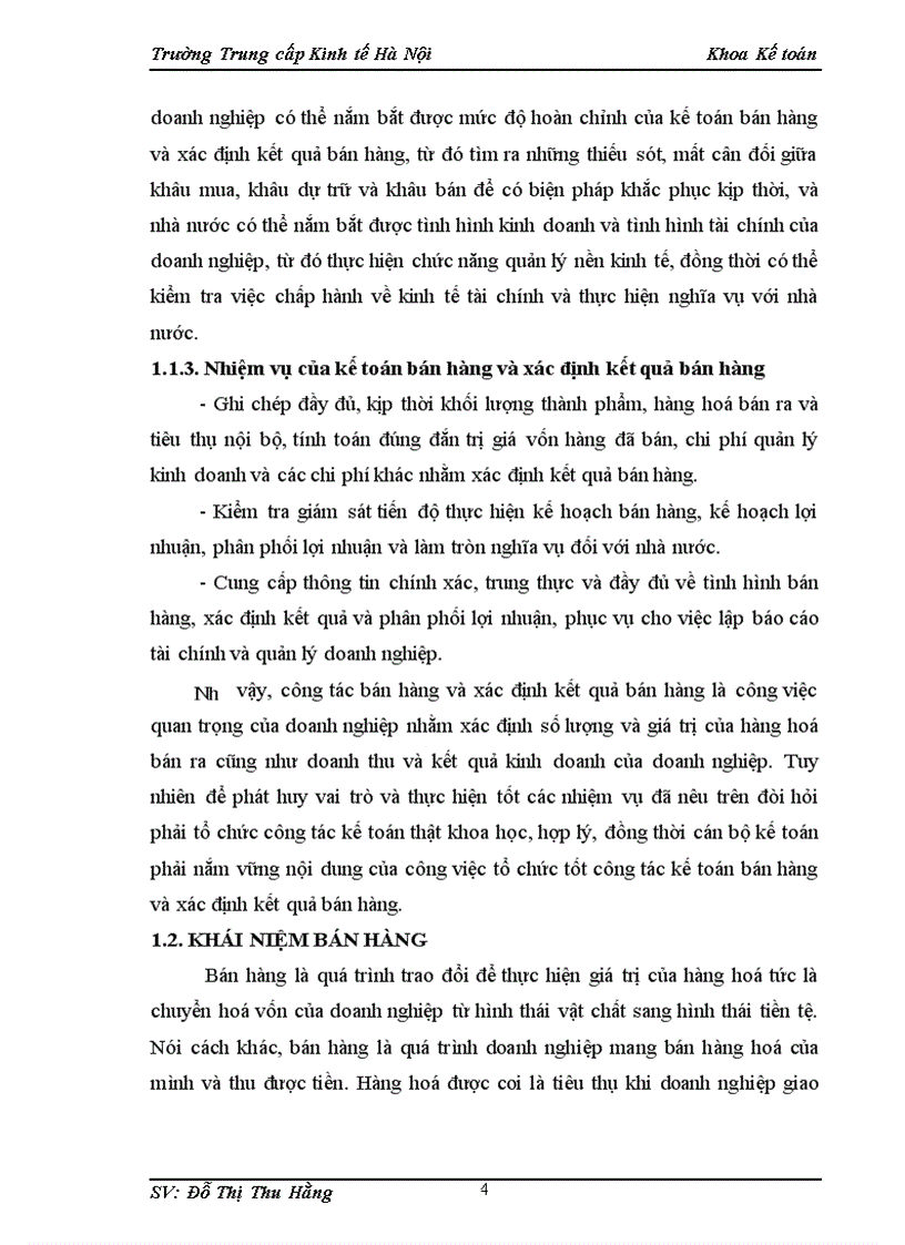 image for page Kế toán bán hàng và xác định kết quả bán hàng tại Công ty Cổ phần Hà Yến