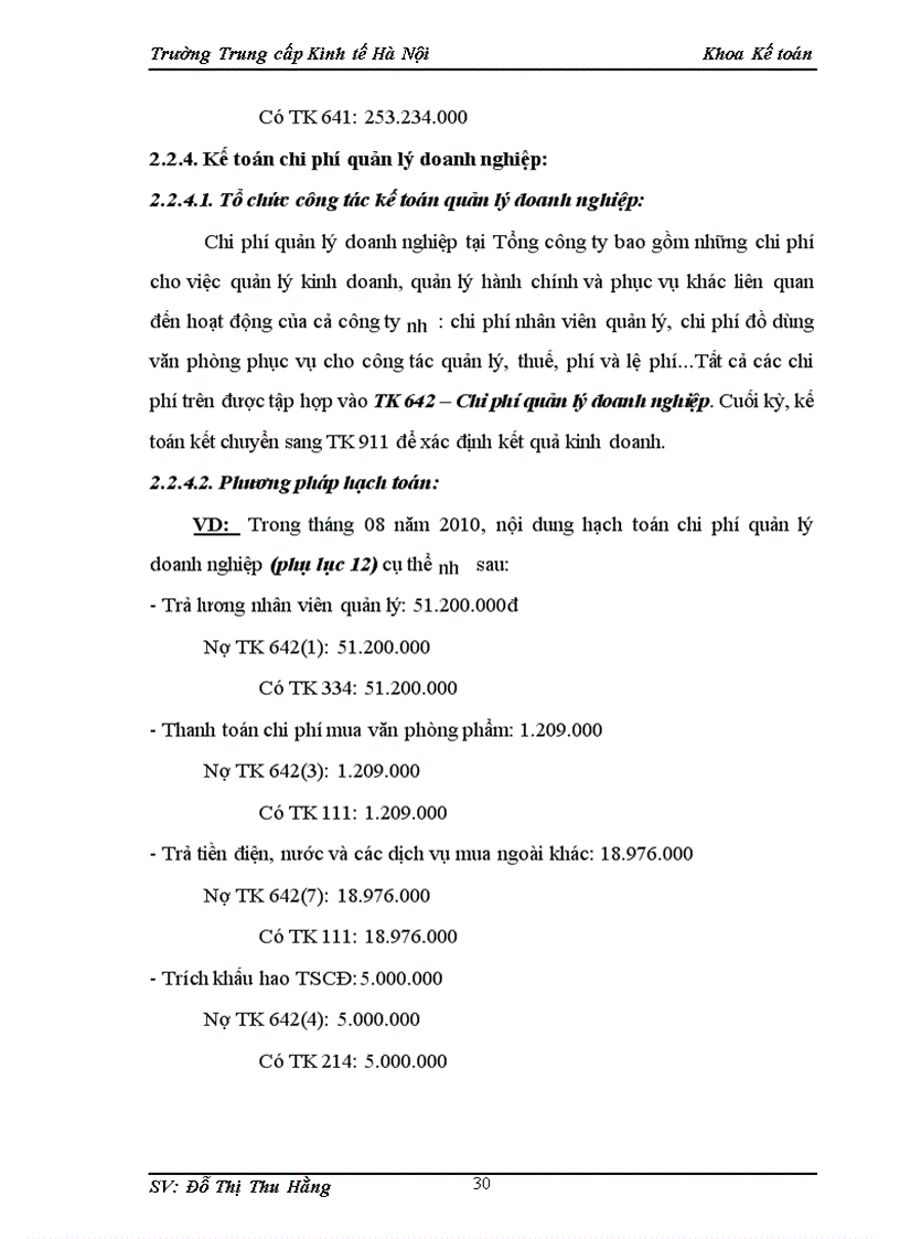 image for page Kế toán bán hàng và xác định kết quả bán hàng tại Công ty Cổ phần Hà Yến