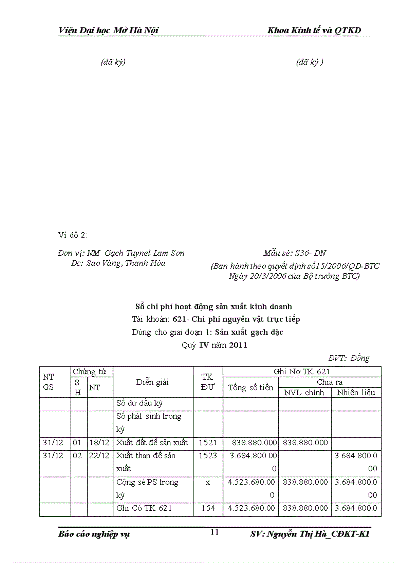 image for page Kế toán chi phí sản xuất và tính giá thành sản phẩm tại nhà máy gạch Tuynel Lam Sơn