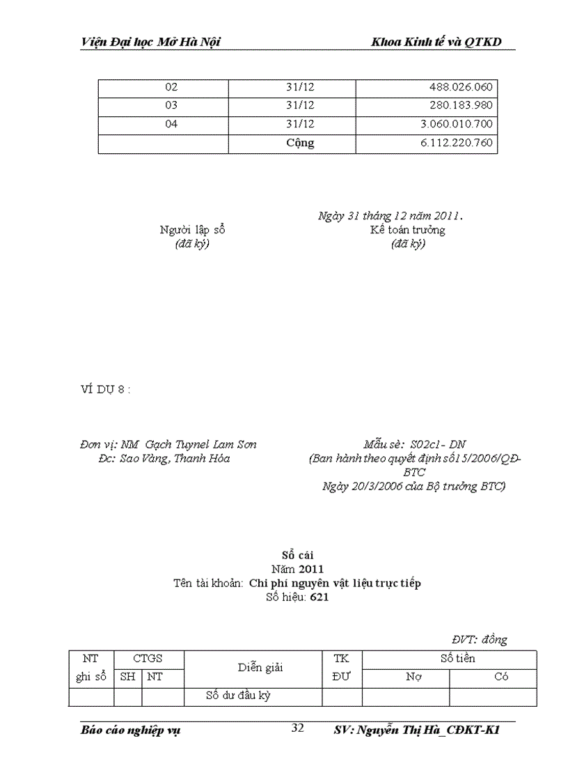 image for page Kế toán chi phí sản xuất và tính giá thành sản phẩm tại nhà máy gạch Tuynel Lam Sơn