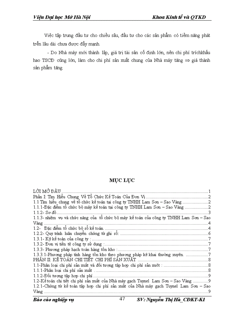 image for page Kế toán chi phí sản xuất và tính giá thành sản phẩm tại nhà máy gạch Tuynel Lam Sơn