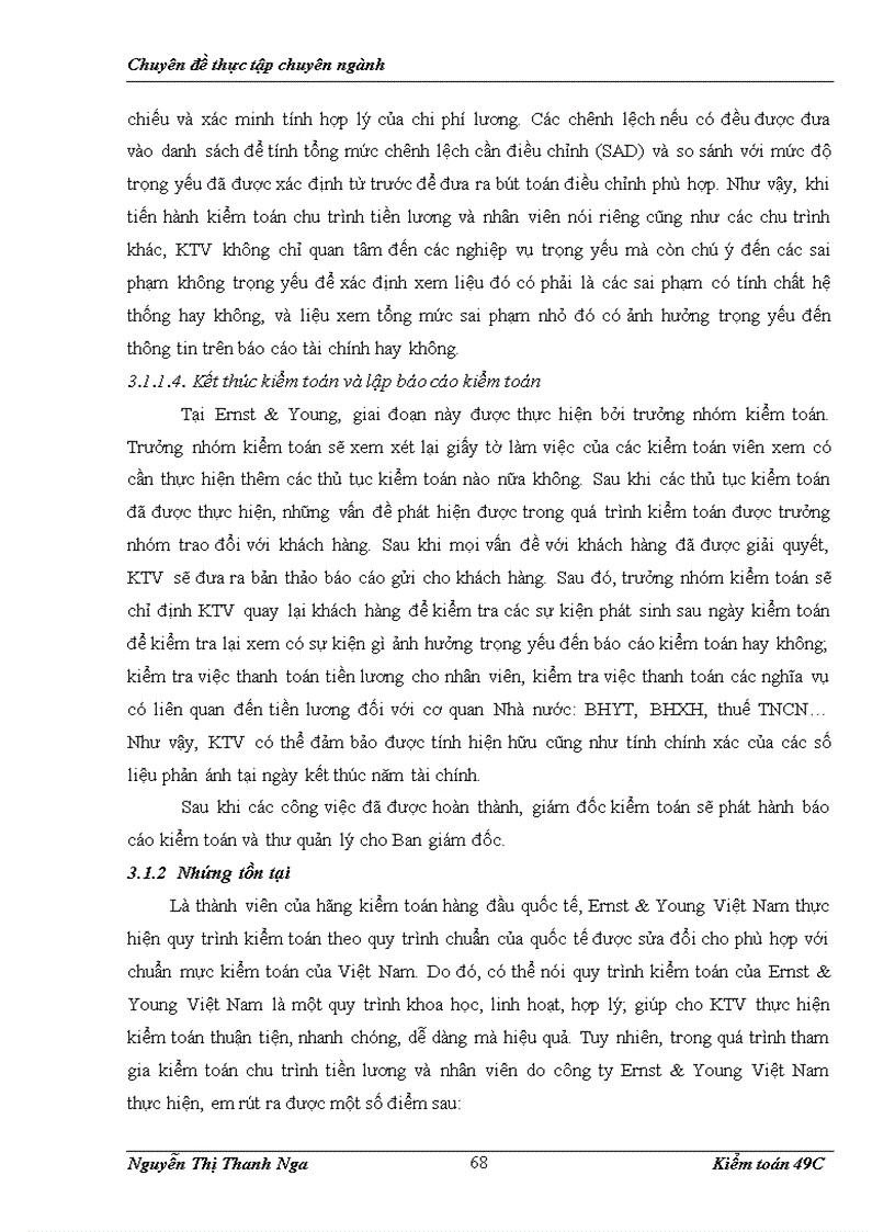 image for page Quy trình kiểm toán chu trình tiền lương và nhân viên trong kiểm toán báo cáo tài chính do công ty TNHH Ernst Young Việt Nam thực hiện