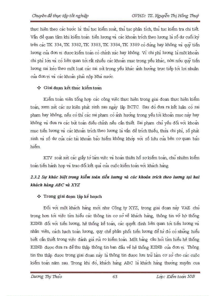 image for page Hoàn thiện kiểm toán tiền lương và các khoản trích theo lương trong kiểm toán báo cáo tài chính do Công ty TNHH Kiểm toán và Định giá Việt Nam VAE thực hiện