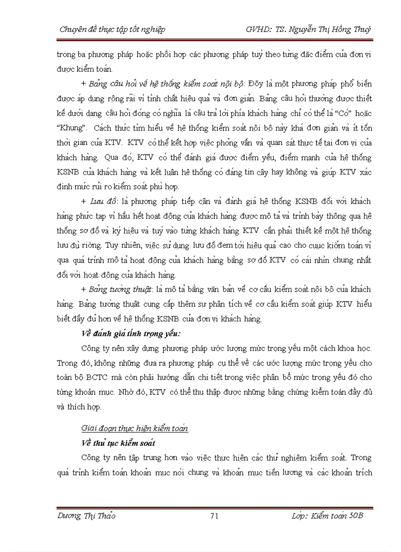 image for page Hoàn thiện kiểm toán tiền lương và các khoản trích theo lương trong kiểm toán báo cáo tài chính do Công ty TNHH Kiểm toán và Định giá Việt Nam VAE thực hiện