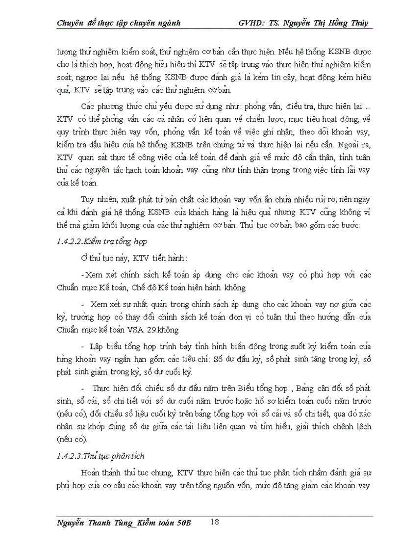 image for page Hoàn thiện quy trình kiểm toán khoản vay ngắn trong kiểm toán Báo cáo Tài chính do Công ty TNHH Kiểm toán Độc lập Quốc gia Việt Nam thực hiện