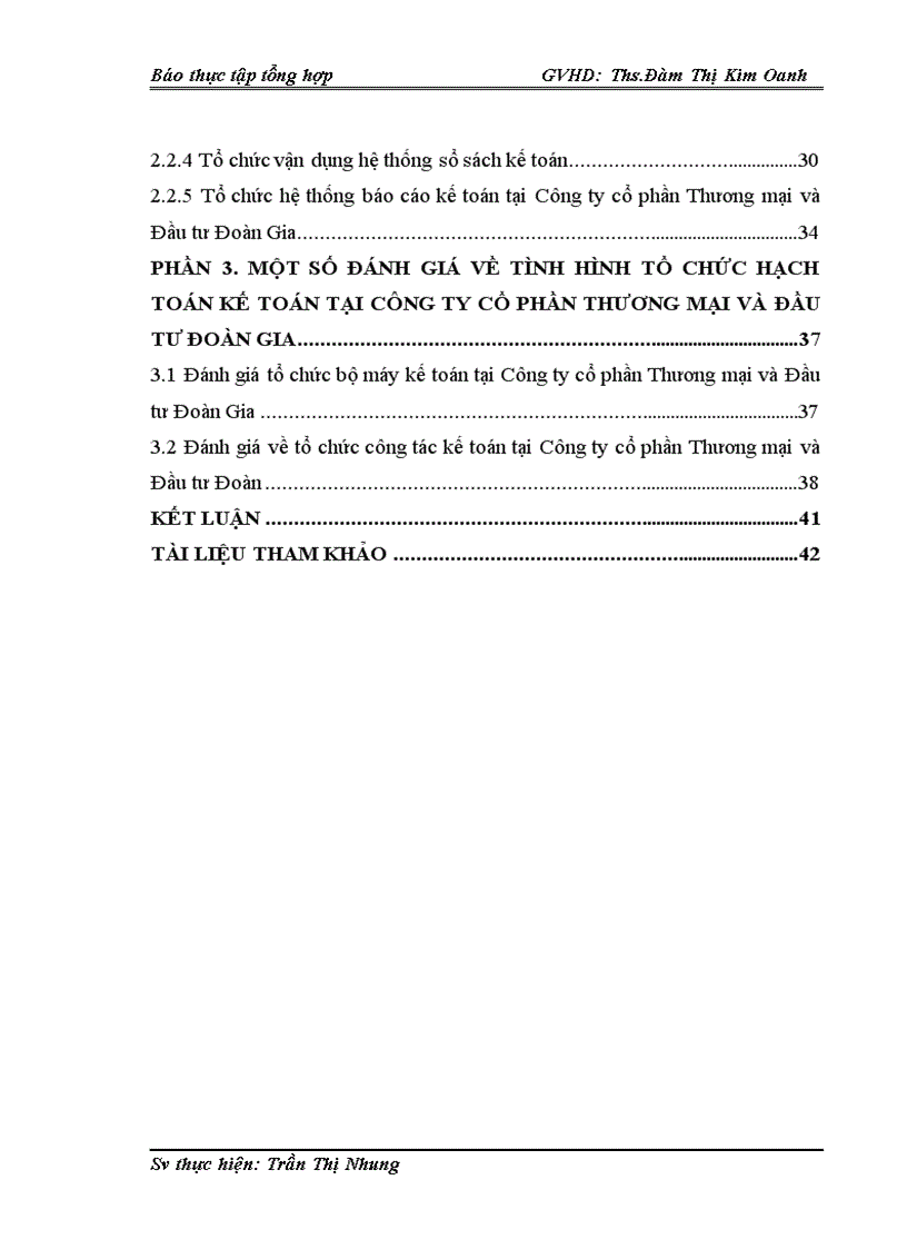 image for page Tổ chức bộ máy kế toán và hệ thống kế toán tại Công ty cổ phần Thương mại và Đầu tư Đoàn Gia 1