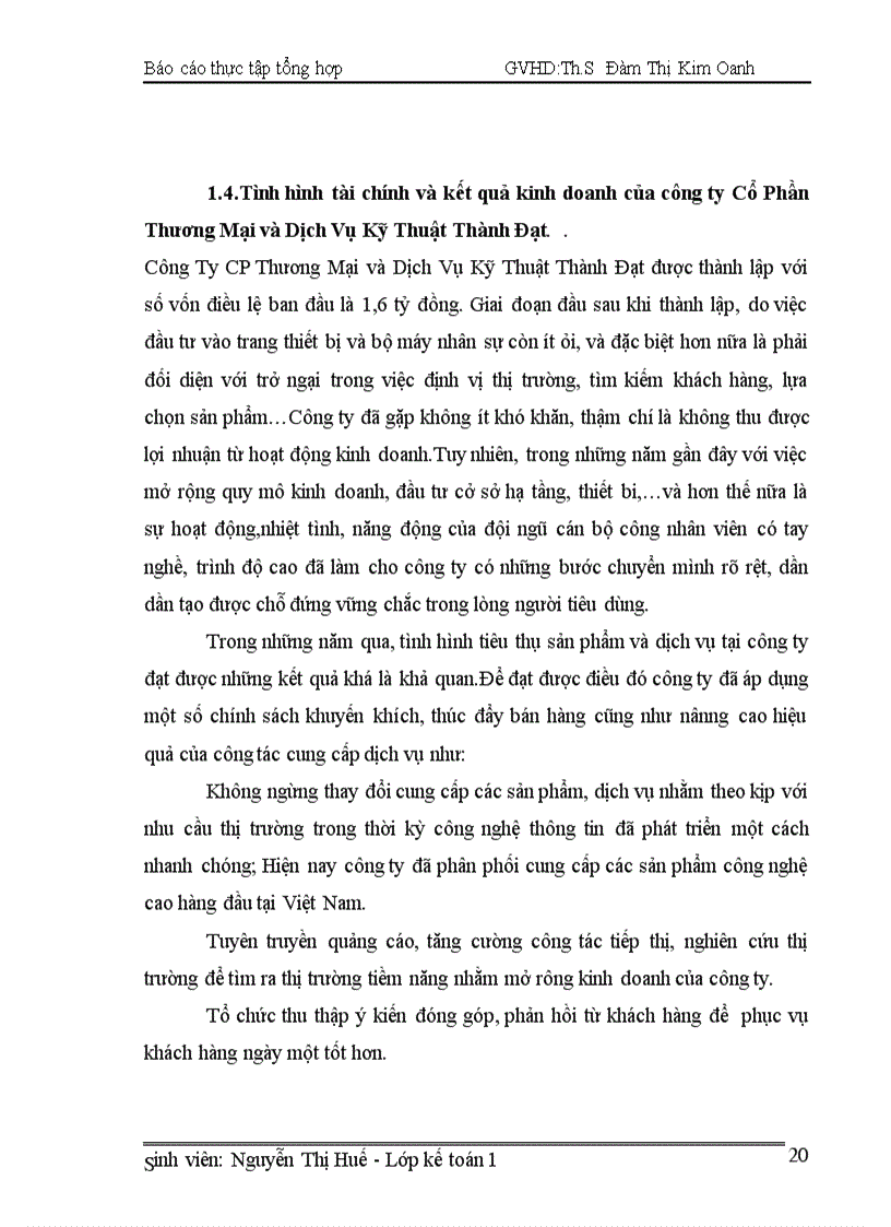 image for page Đặc điểm tổ chức công tác kế toán tại Công Ty Cổ Phần Thương Mại và Dịch Vụ Kỹ Thuật Thành Đạt 1