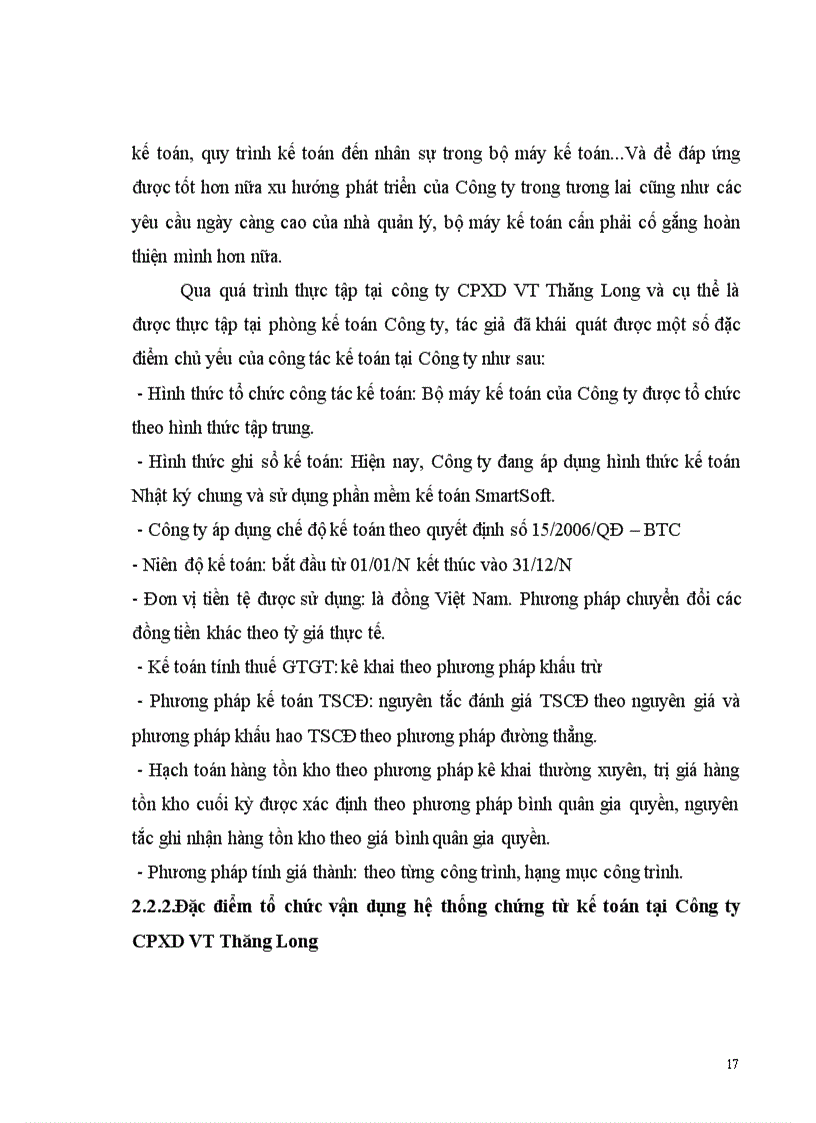 image for page Thực trạng tổ chức bộ máy kế toán và hệ thống kế toán tại công ty cổ phần xây dựng viễn thông thăng long 1