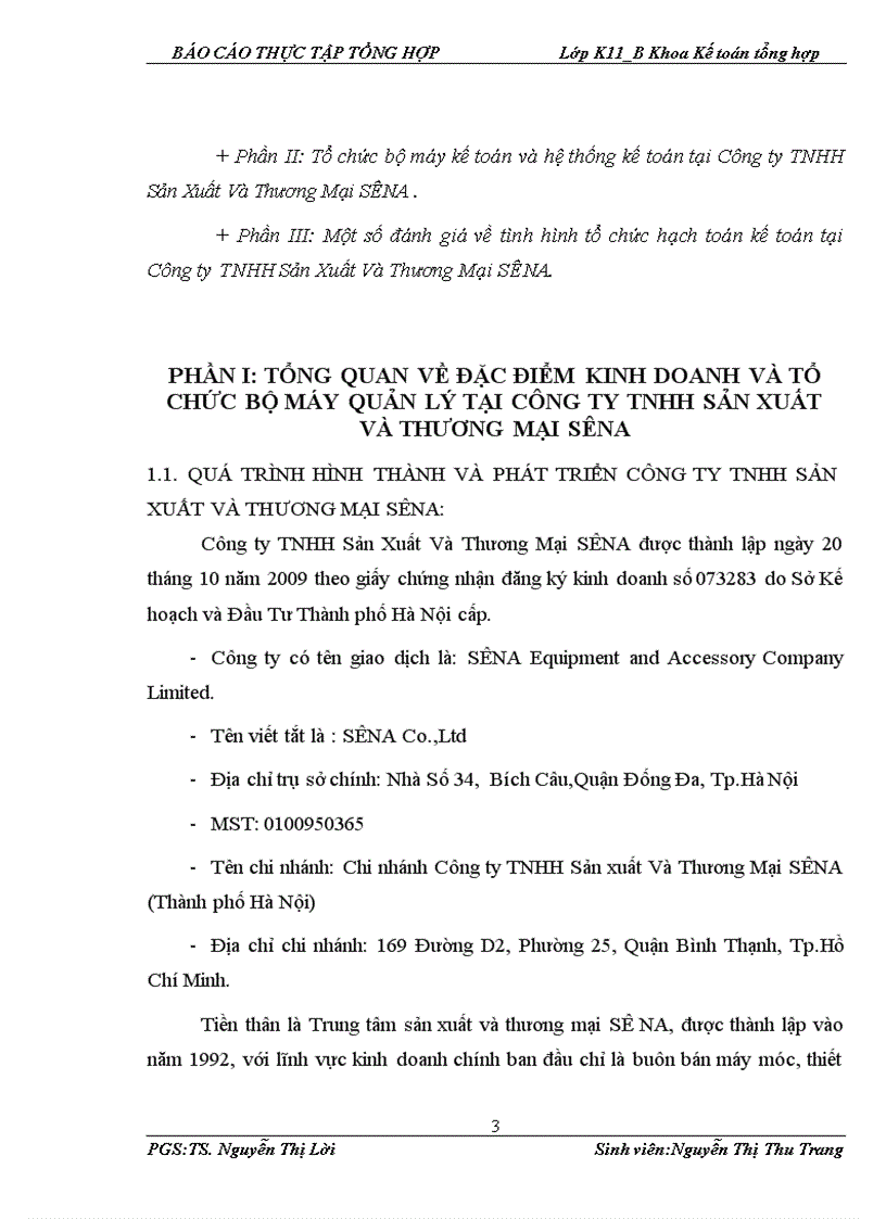 image for page Tổ chức bộ máy kế toán và hệ thống kế toán tại Công ty TNHH Sản Xuất Và Thương Mại SÊNA 1