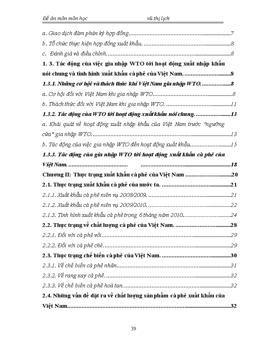 image for page Hoạt động xuất khẩu cà phê của Việt Nam sau hội nhập WTO thực trạng va giải pháp thúc đẩy 1