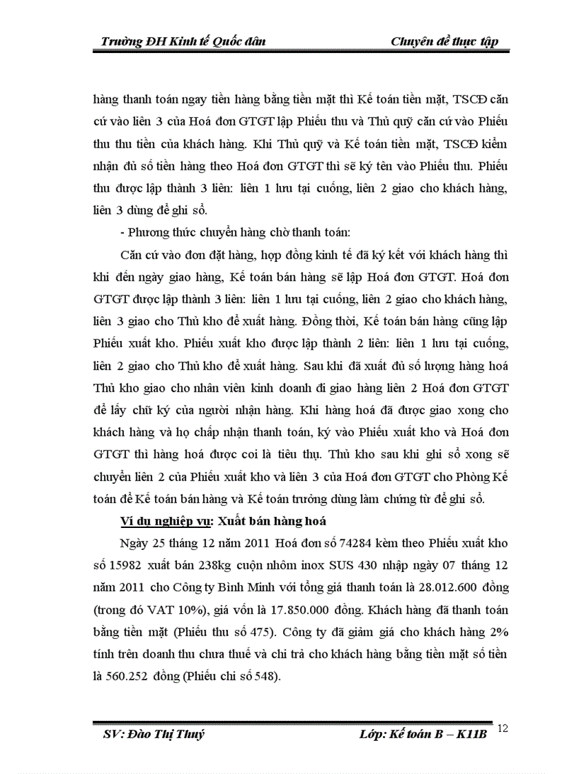 image for page Hoàn thiện kế toán tiêu thụ và xác định kết quả tiêu thụ hàng hoá tại công ty tnhh thương MẠI INOX TÂN AN 1