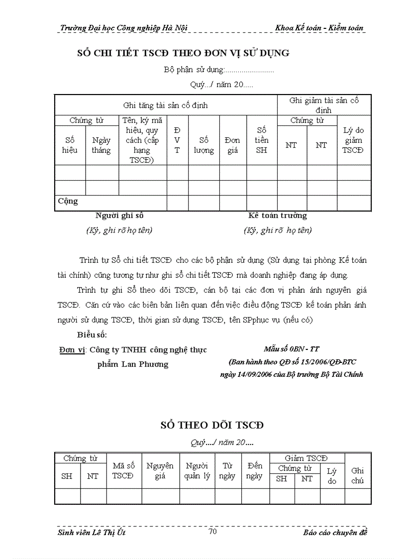image for page Hoàn thiện kế toán TSCĐ tại Công ty TNHH Công nghệ thực phẩm Lan Phương 1
