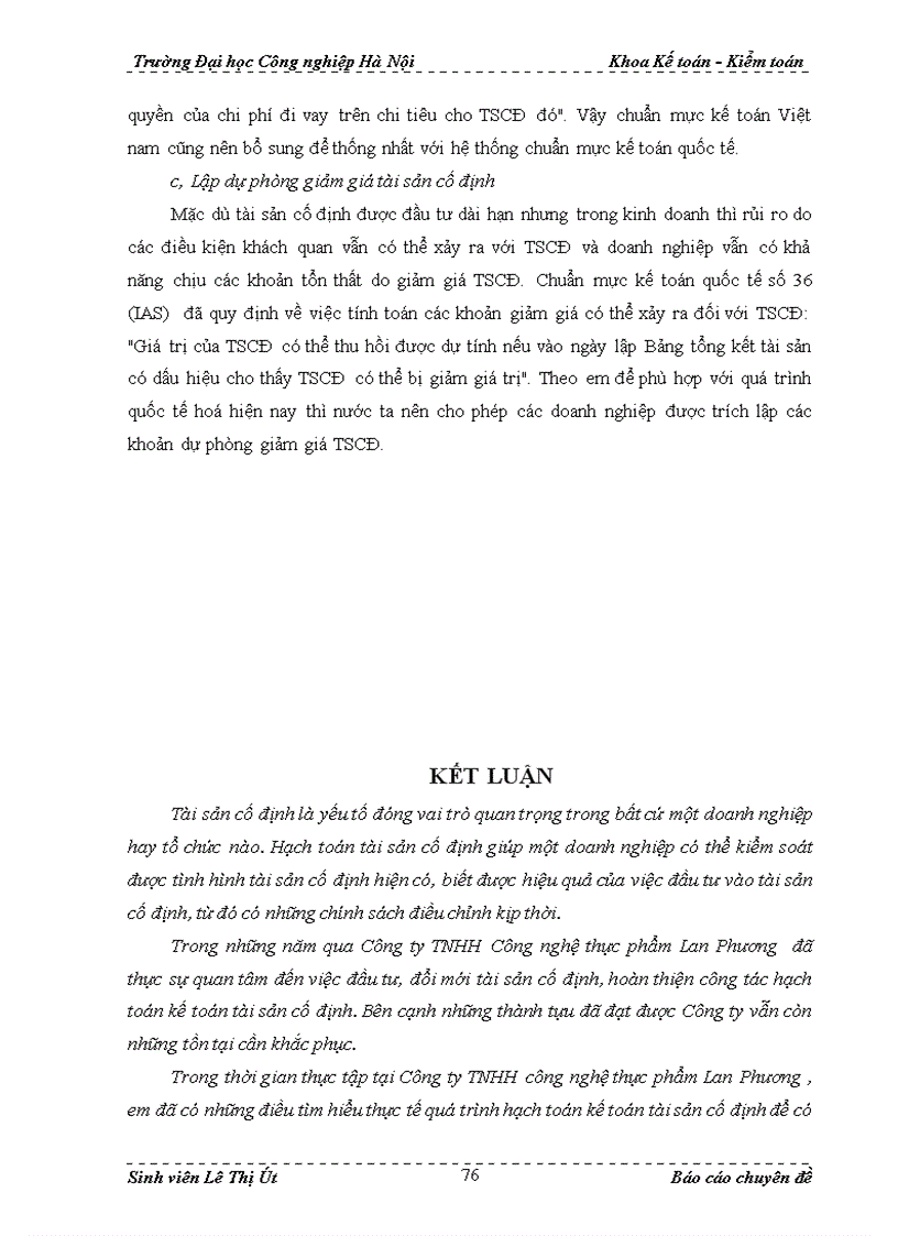 image for page Hoàn thiện kế toán TSCĐ tại Công ty TNHH Công nghệ thực phẩm Lan Phương 1