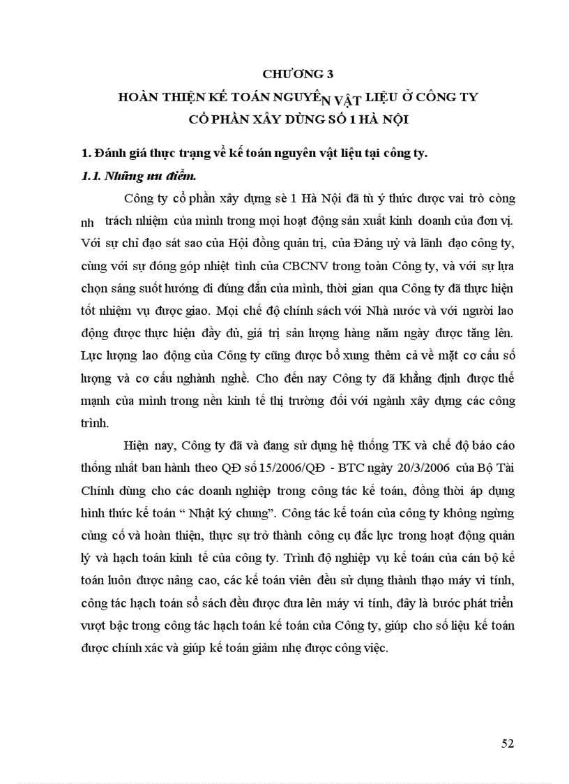 image for page Kế toán nguyên vật liệu ở Công ty cổ phần xây dựng số 1 Hà Nội 1