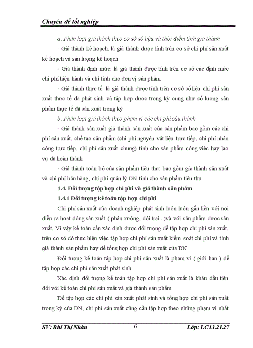 image for page Tổ chức công tác kế toán tập hợp chi phí sản xuất và tính giá thành sản phẩm tại Công ty TNHH TM Huy Hoàng 1