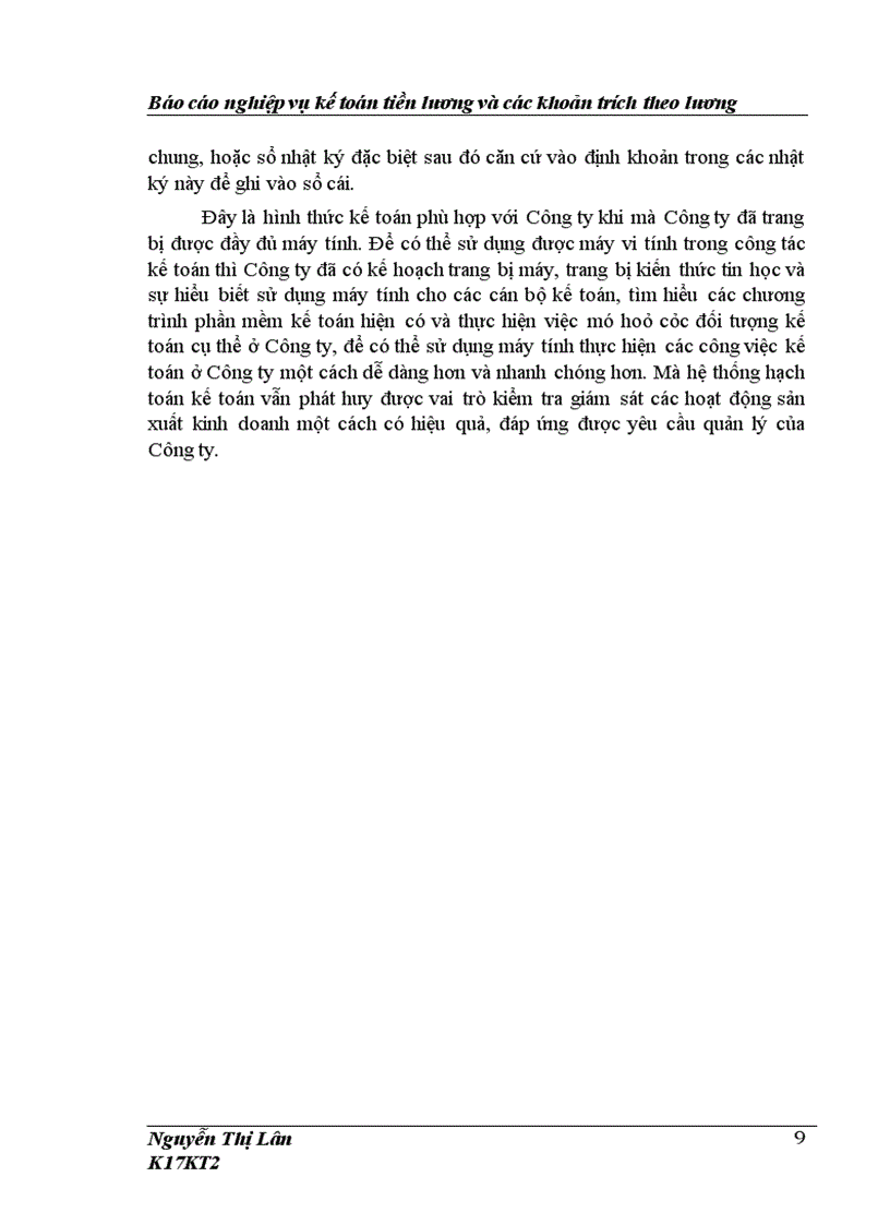 image for page Hoàn thiện kế toán tiền lương và các khoản trích theo lương tại Công ty cổ phần xây dựng số 2 Hà Nội 1