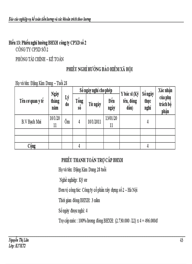 image for page Hoàn thiện kế toán tiền lương và các khoản trích theo lương tại Công ty cổ phần xây dựng số 2 Hà Nội 1