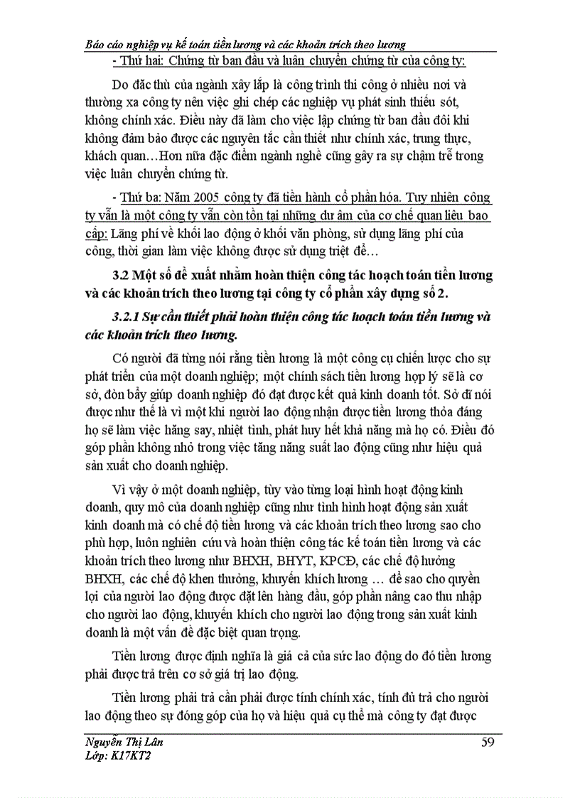 image for page Hoàn thiện kế toán tiền lương và các khoản trích theo lương tại Công ty cổ phần xây dựng số 2 Hà Nội 1