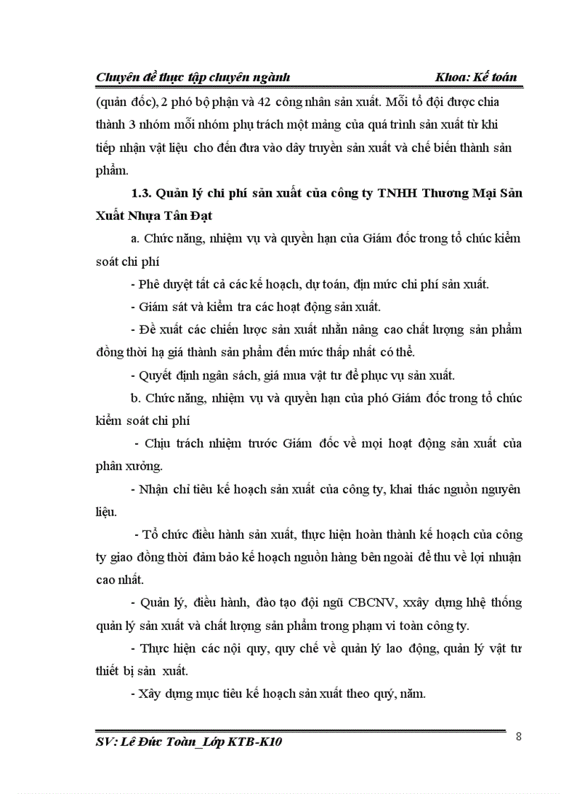 image for page Hoàn thiện kế toán chi phí sản xuất và tính giá thành sản phẩm tại công ty TNHH Thương Mại Sản Xuất Nhựa Tân Đạt 1