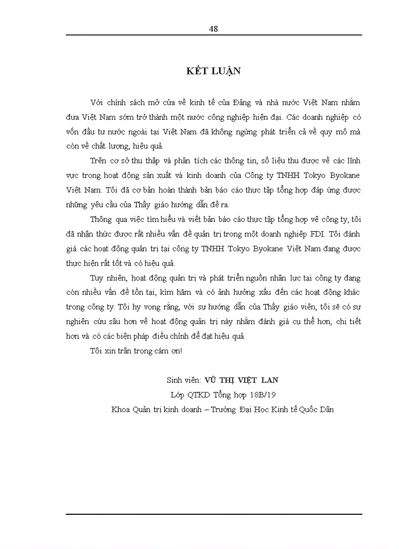 image for page Một số giải pháp nhằm nâng cao hiệu quả công tác đánh giá và đãi ngộ người lao động tại công ty TNHH TOKYO BYOKANE VIỆT NAM