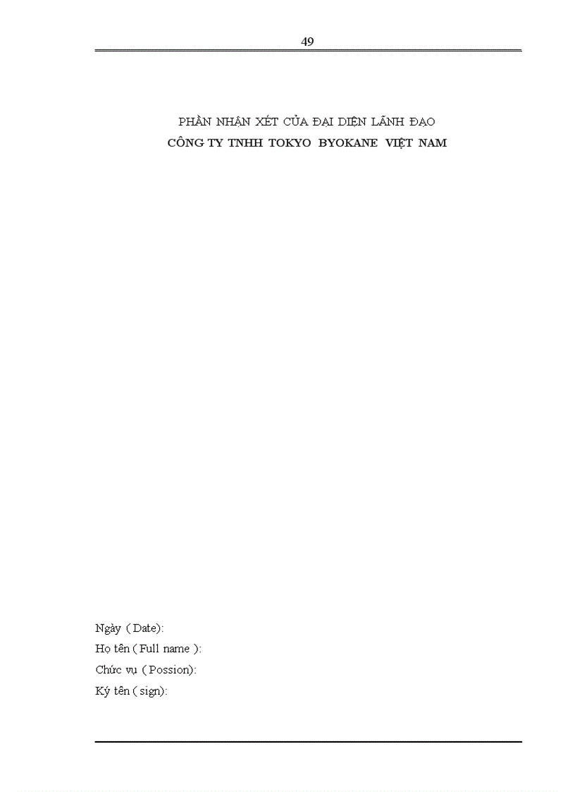 image for page Một số giải pháp nhằm nâng cao hiệu quả công tác đánh giá và đãi ngộ người lao động tại công ty TNHH TOKYO BYOKANE VIỆT NAM
