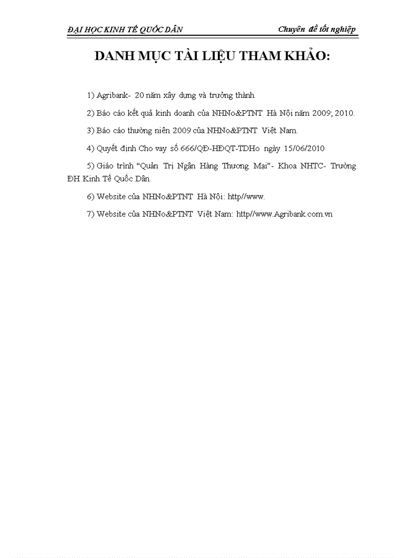 image for page Giải pháp nâng cao chất lượng tín dụng trung và dài hạn tại Ngân hàng Nông Nghiệp và Phát triển Nông thôn Hà Nội