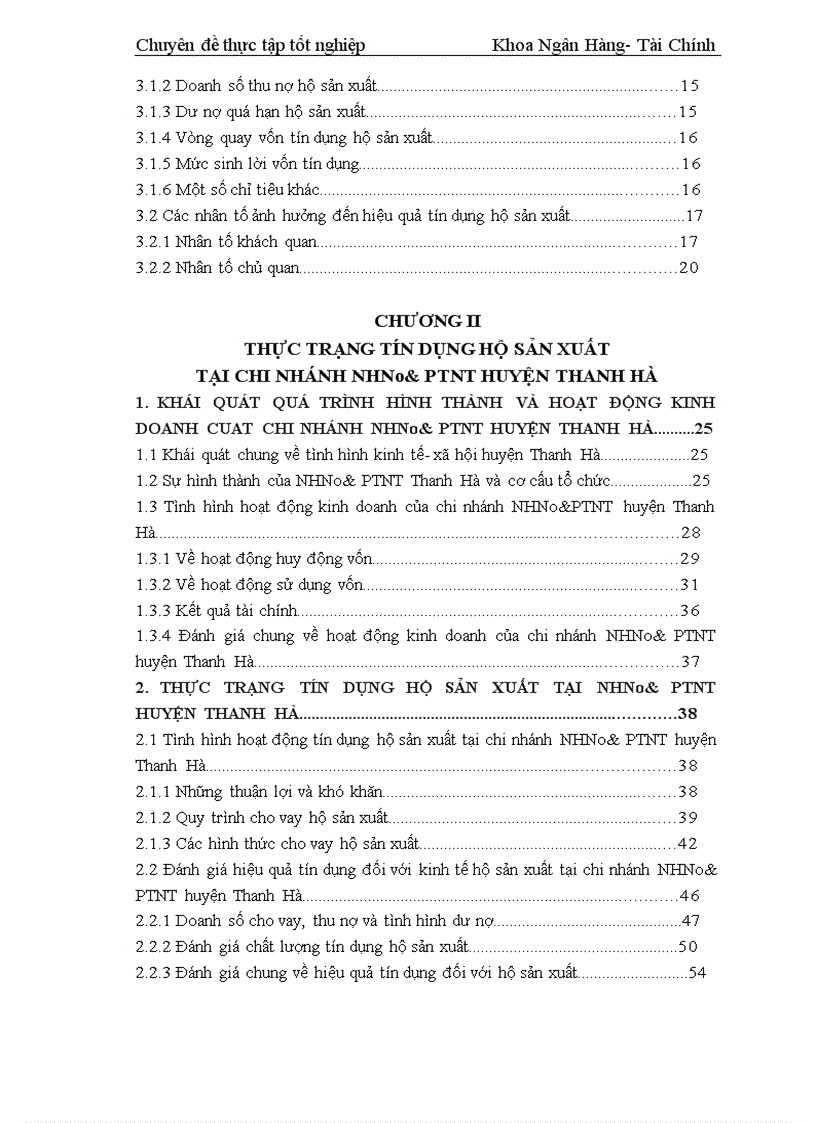 image for page Giải pháp nâng cao hiệu quả tín dụng đối với kinh tế hộ sản xuất tại Chi nhánh NHNo PTNT huyện Thanh Hà tỉnh Hải Dương