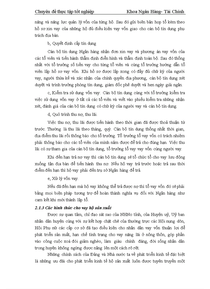 image for page Giải pháp nâng cao hiệu quả tín dụng đối với kinh tế hộ sản xuất tại Chi nhánh NHNo PTNT huyện Thanh Hà tỉnh Hải Dương