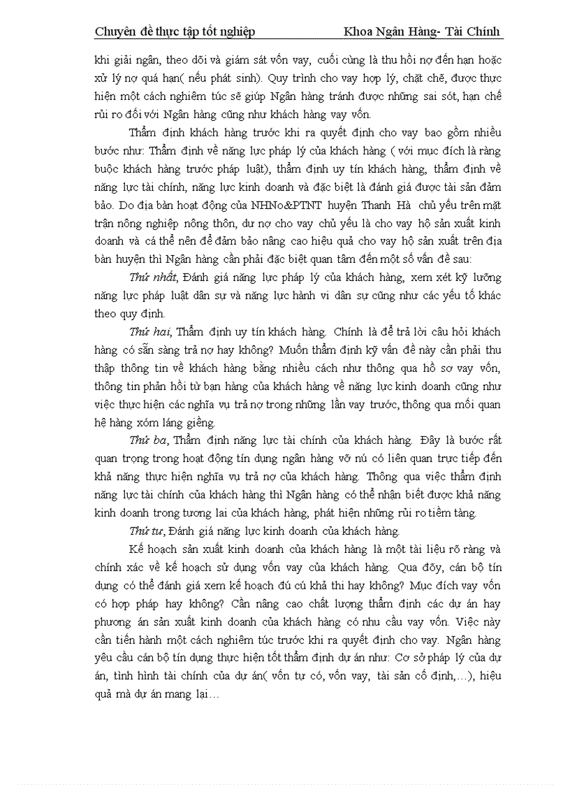 image for page Giải pháp nâng cao hiệu quả tín dụng đối với kinh tế hộ sản xuất tại Chi nhánh NHNo PTNT huyện Thanh Hà tỉnh Hải Dương
