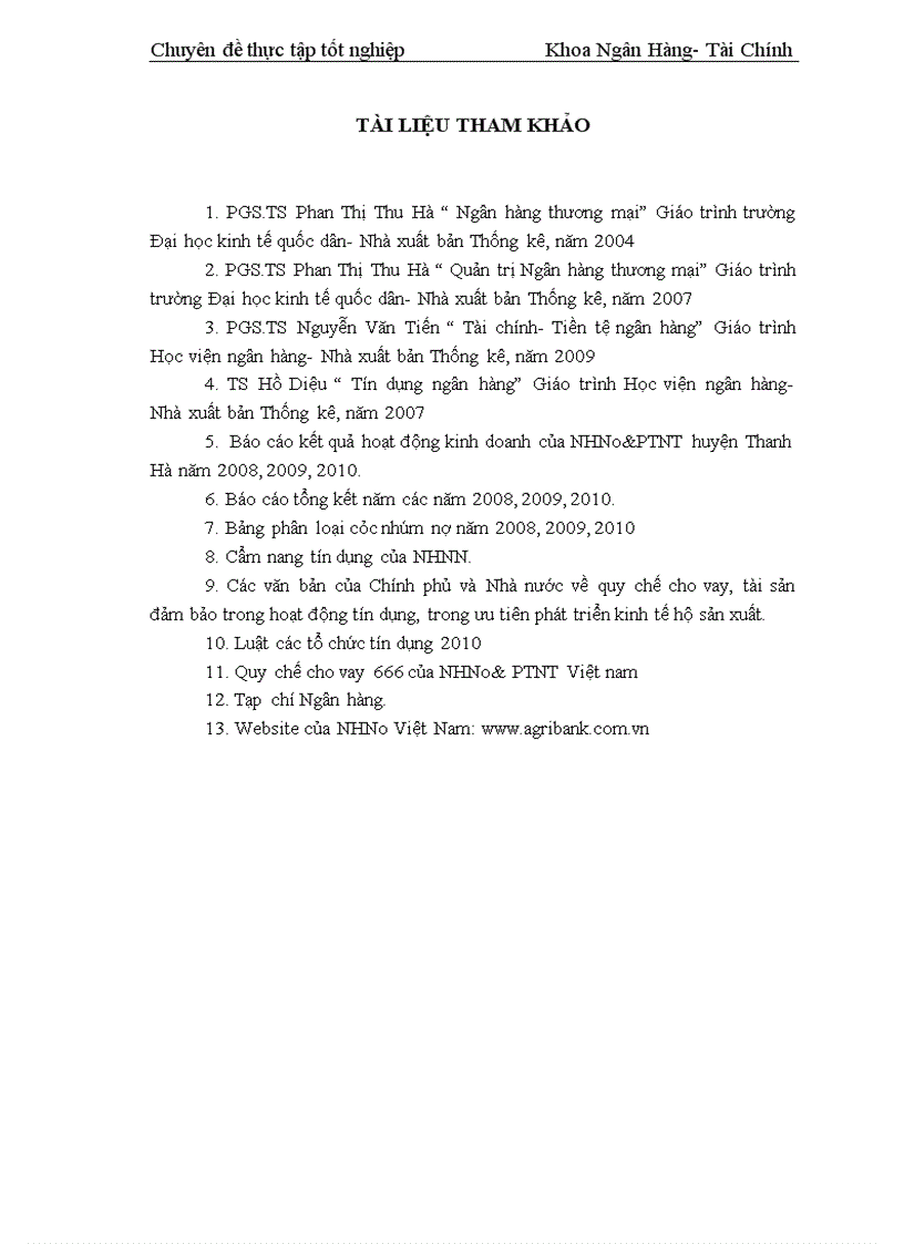 image for page Giải pháp nâng cao hiệu quả tín dụng đối với kinh tế hộ sản xuất tại Chi nhánh NHNo PTNT huyện Thanh Hà tỉnh Hải Dương