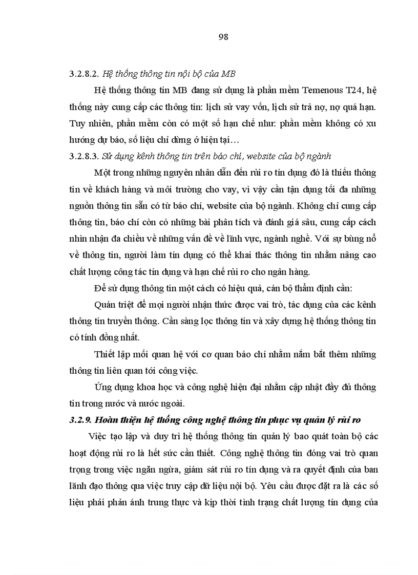 image for page Tăng cường quản lý rủi ro tín dụng tại Hội sở Ngân hàng Thương mại cổ phần Quân đội 1