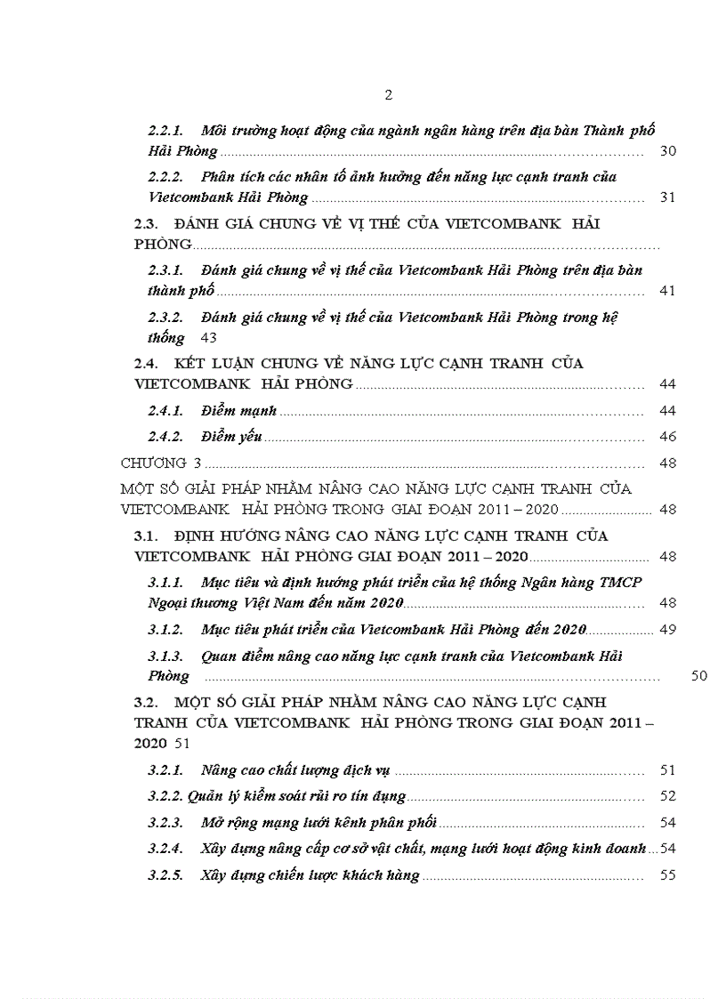 image for page Nâng cao năng lực cạnh tranh của Ngân hàng TMCP Ngoại thương Việt Nam chi nhánh Hải Phòng 1