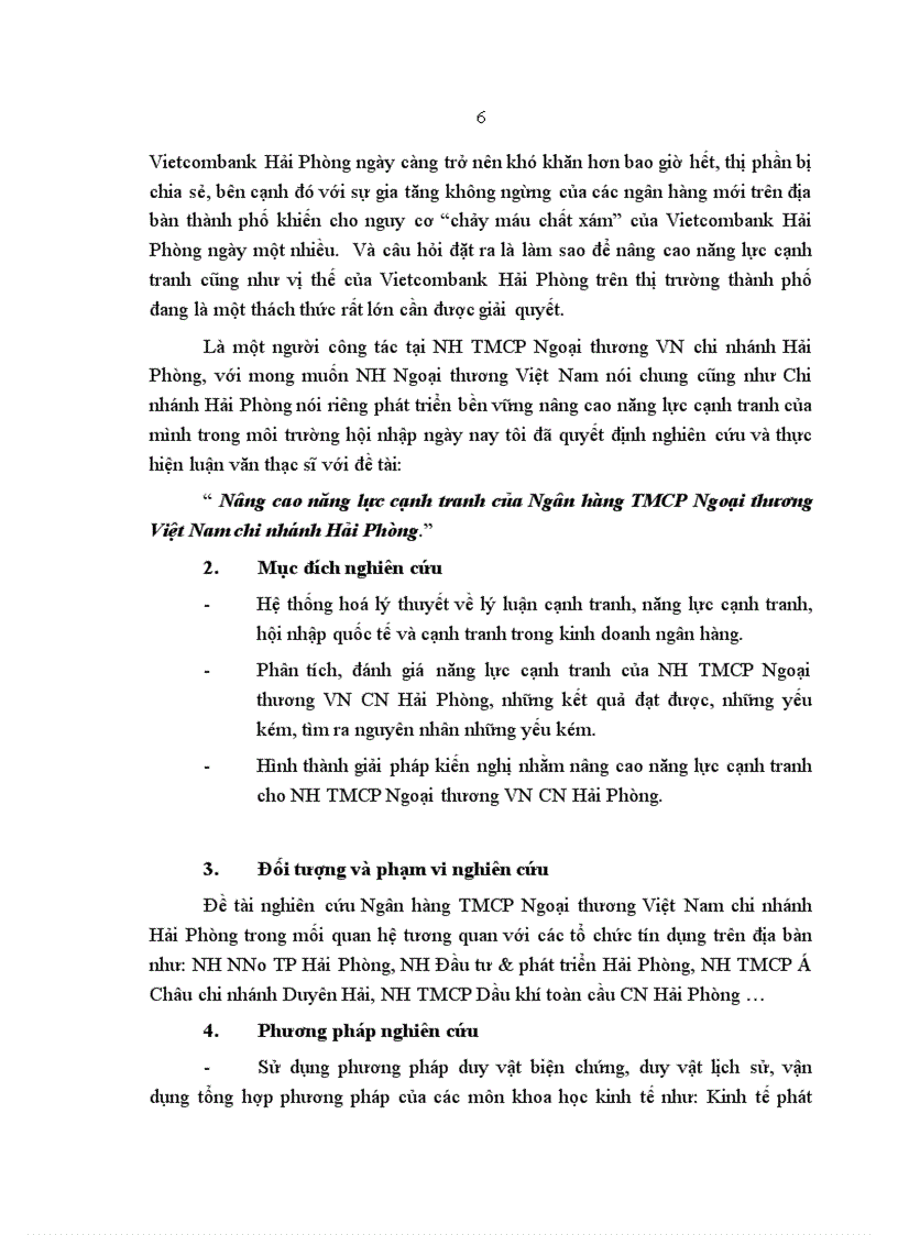 image for page Nâng cao năng lực cạnh tranh của Ngân hàng TMCP Ngoại thương Việt Nam chi nhánh Hải Phòng 1